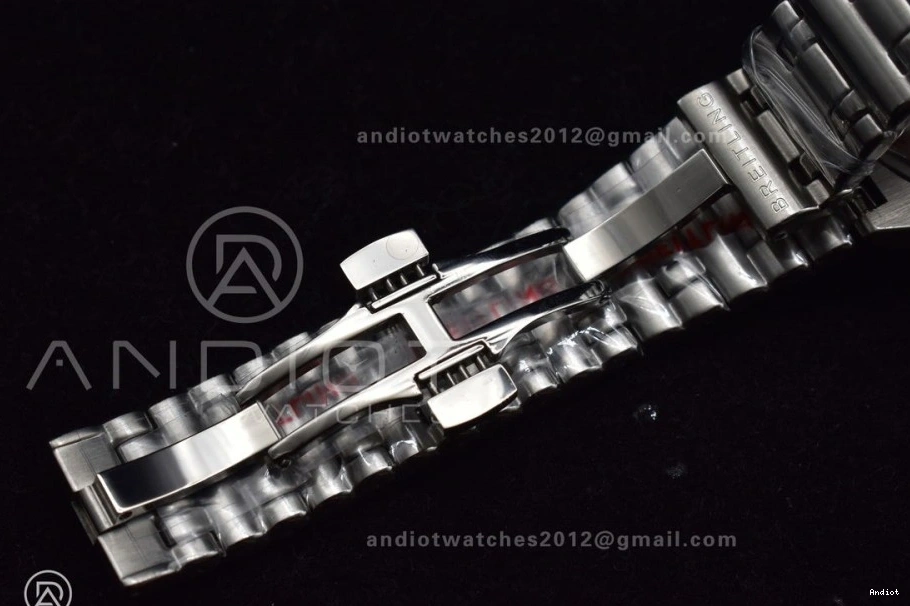Best Factory Blue SS Bracelet GMT Breitling Dial Chronomat 40mm BLS 1:1 Automatic Edition On A2836 0508